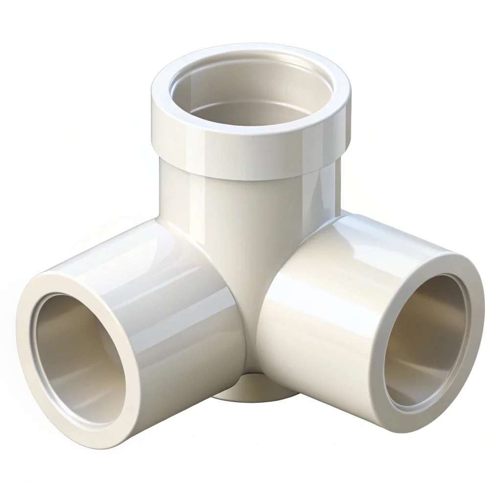 Тройник полипропиленовый Материал: полипропилен   75 мм  20 мм  75 мм белый внутренняя пайка